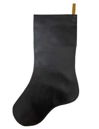 Blue Metallic Glitter Cowhide Christmas Stocking