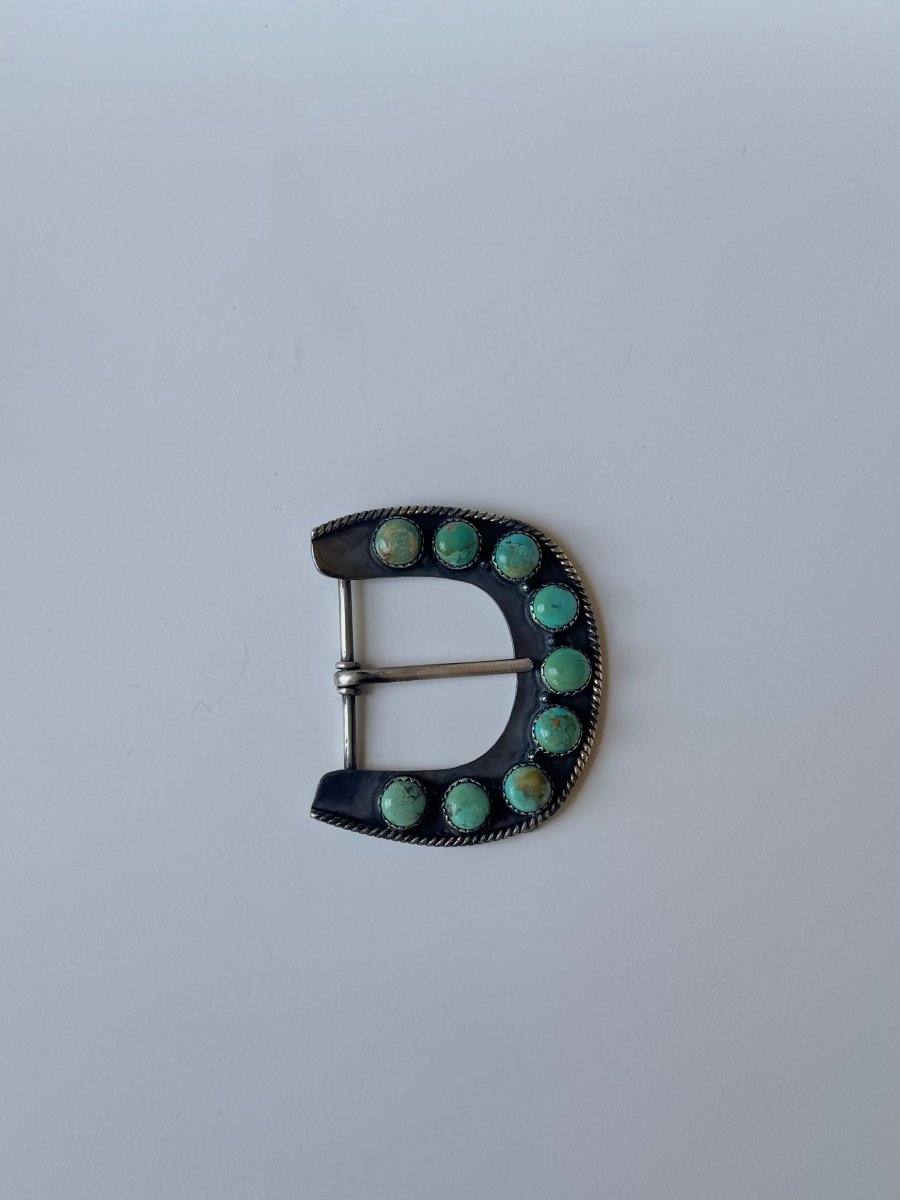 Barn Sour Turquoise Belt Buckle - 2