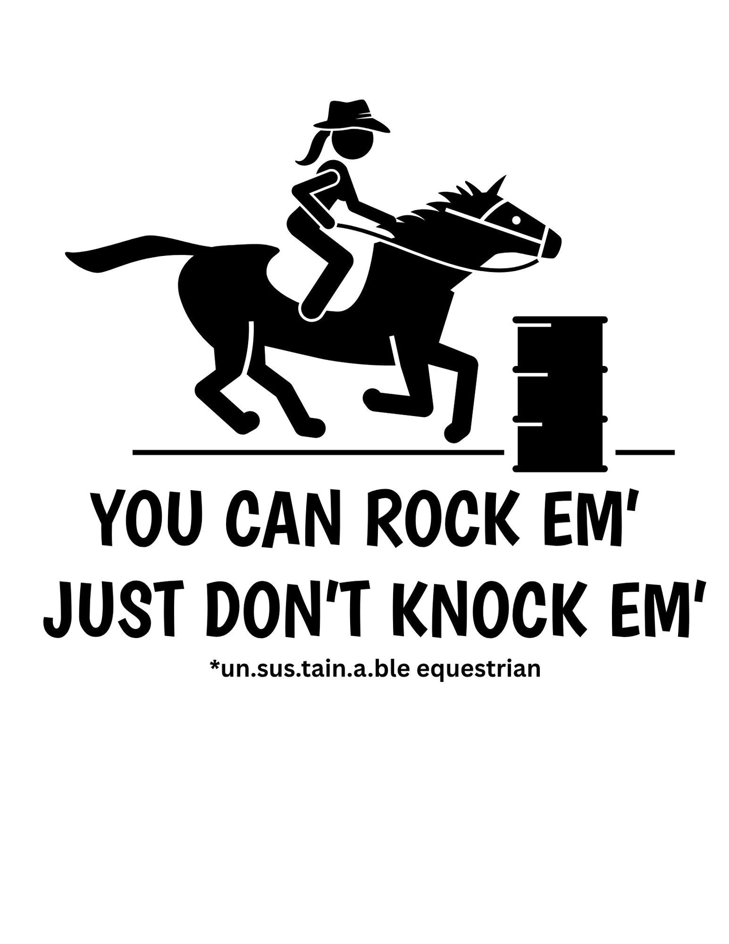 Die Cut Stickers - 3x3 - Rock Em'/Knock Em'