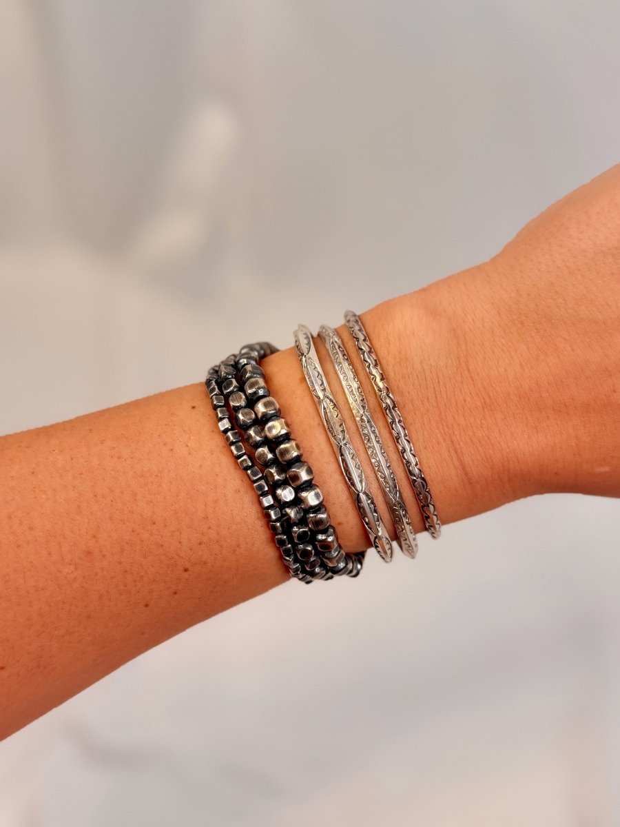 Bradford Triangle Stamped Cuff (Large)