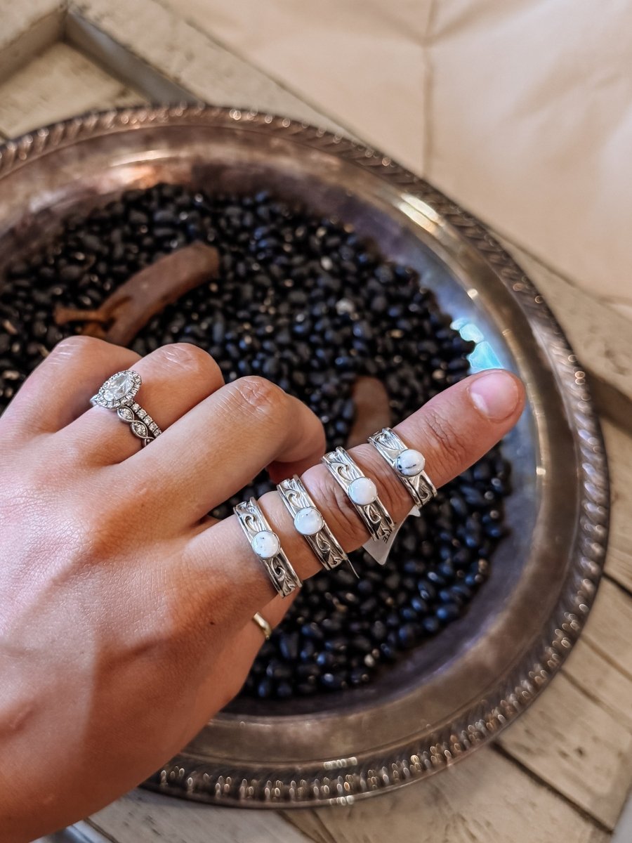 Buster White Buffalo Ring