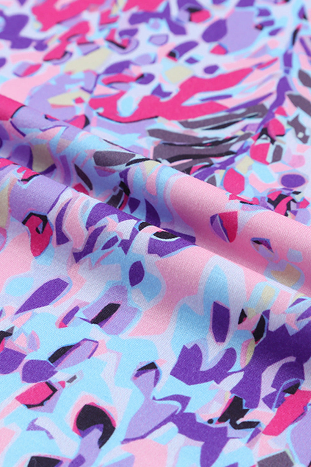 Watercolor Abstract Floral Print Tee