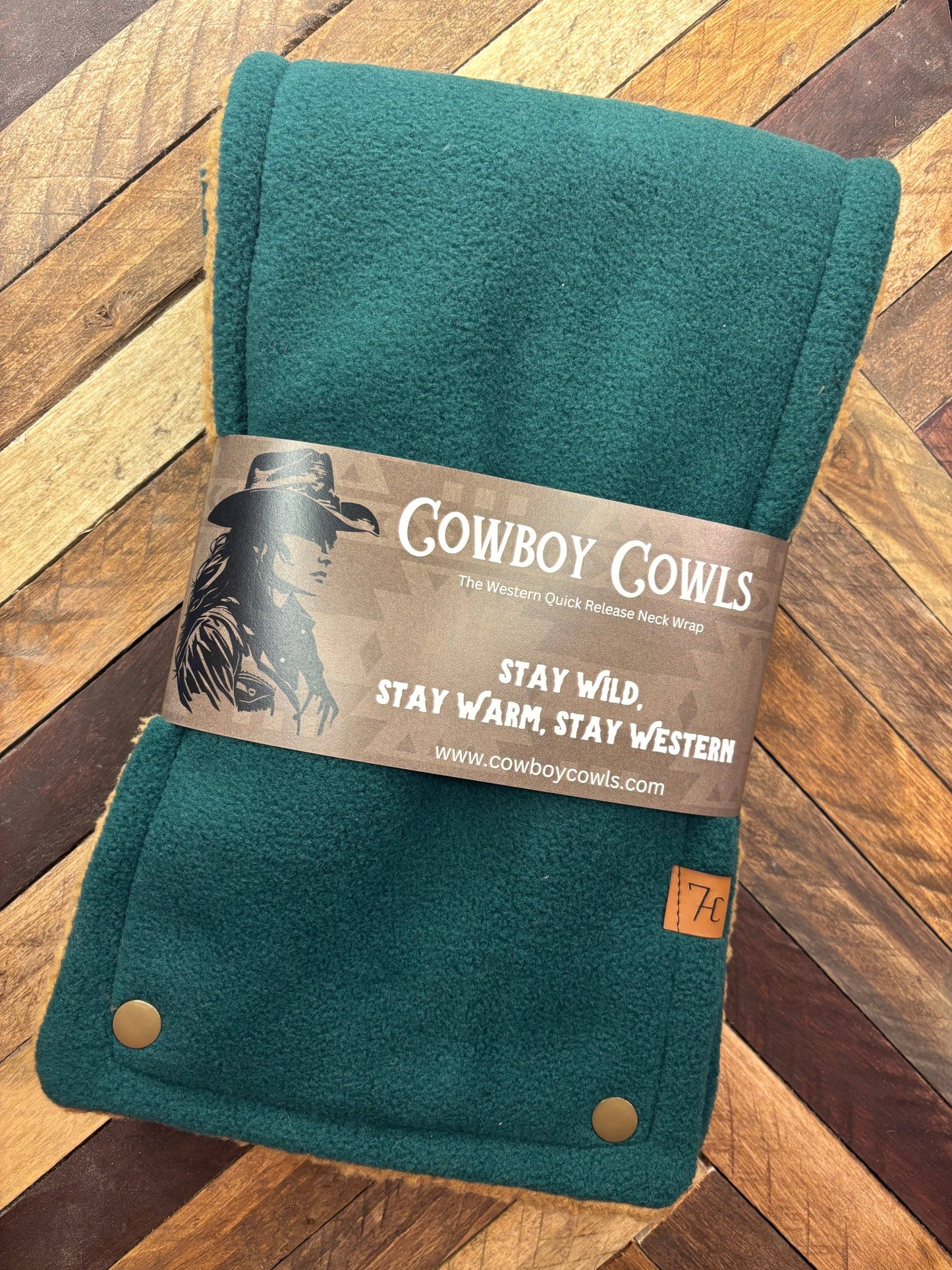 Emerald green Cowboy Cowl