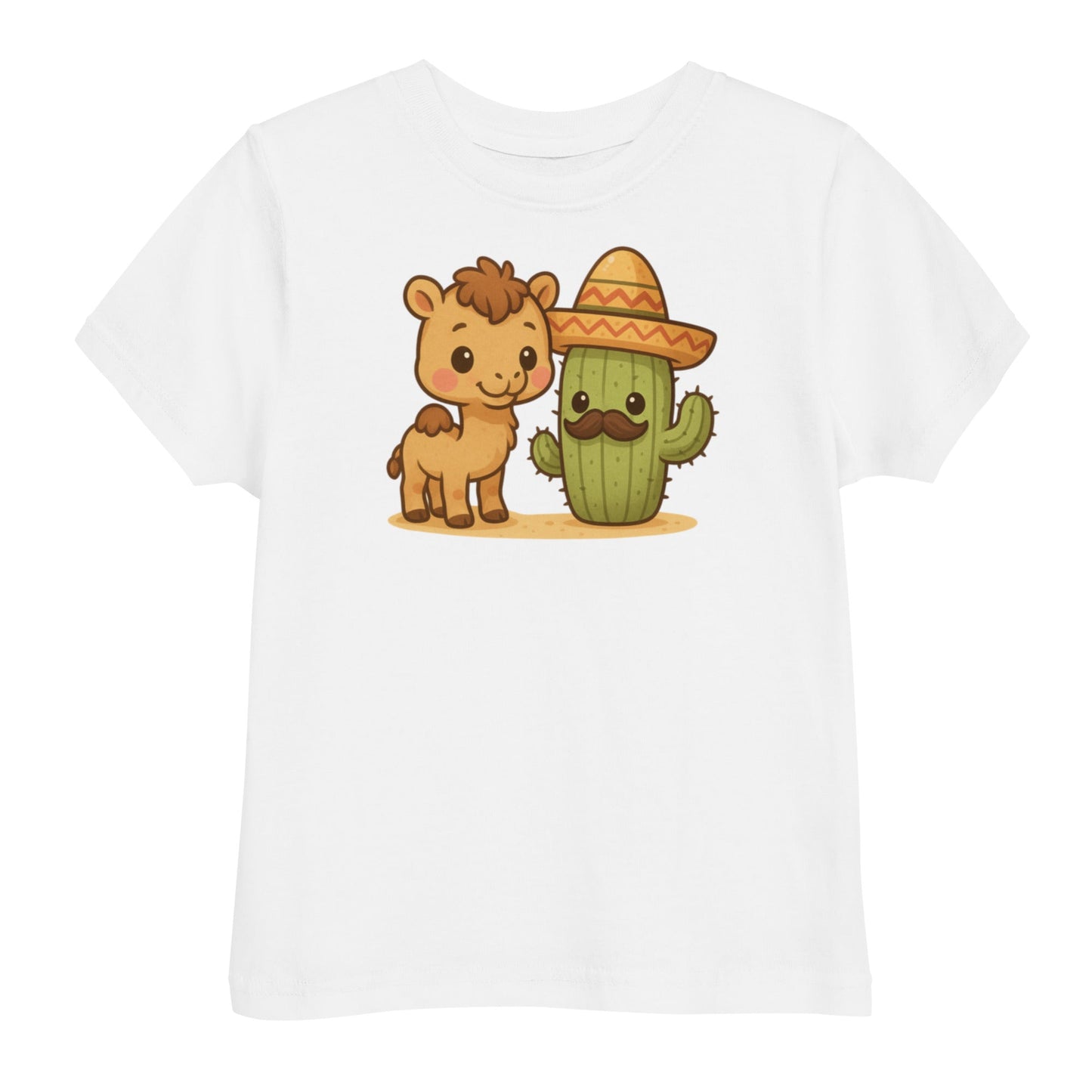 Camel And Cactus Buddies Toddler's Tee
