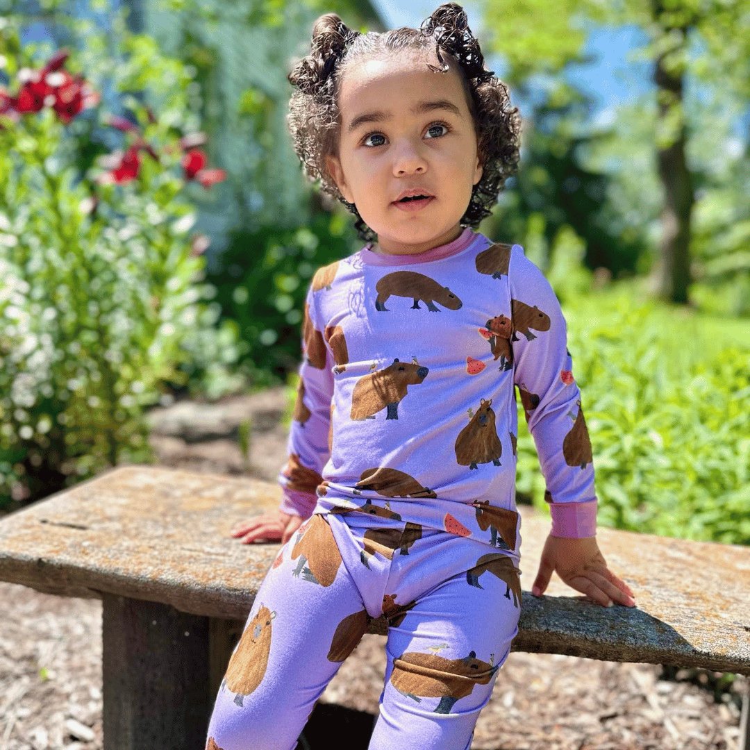 Capybara Kids Two-Piece Pajamas