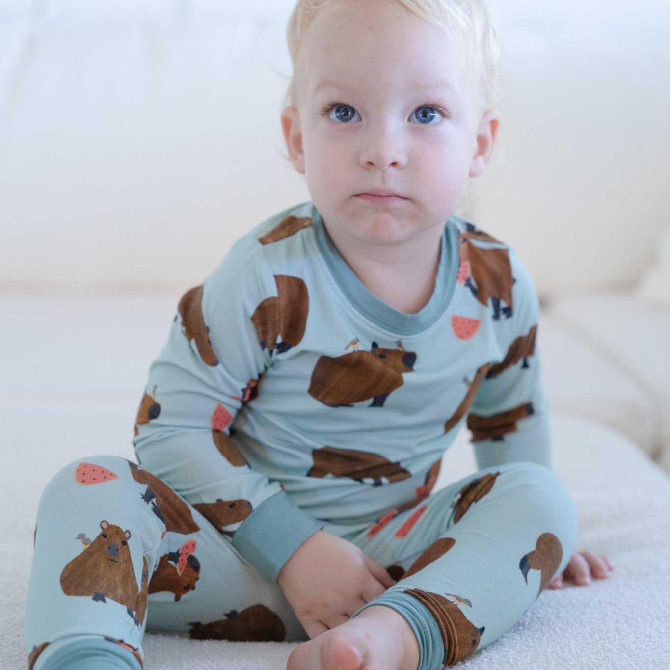 Capybara Kids Two-Piece Pajamas