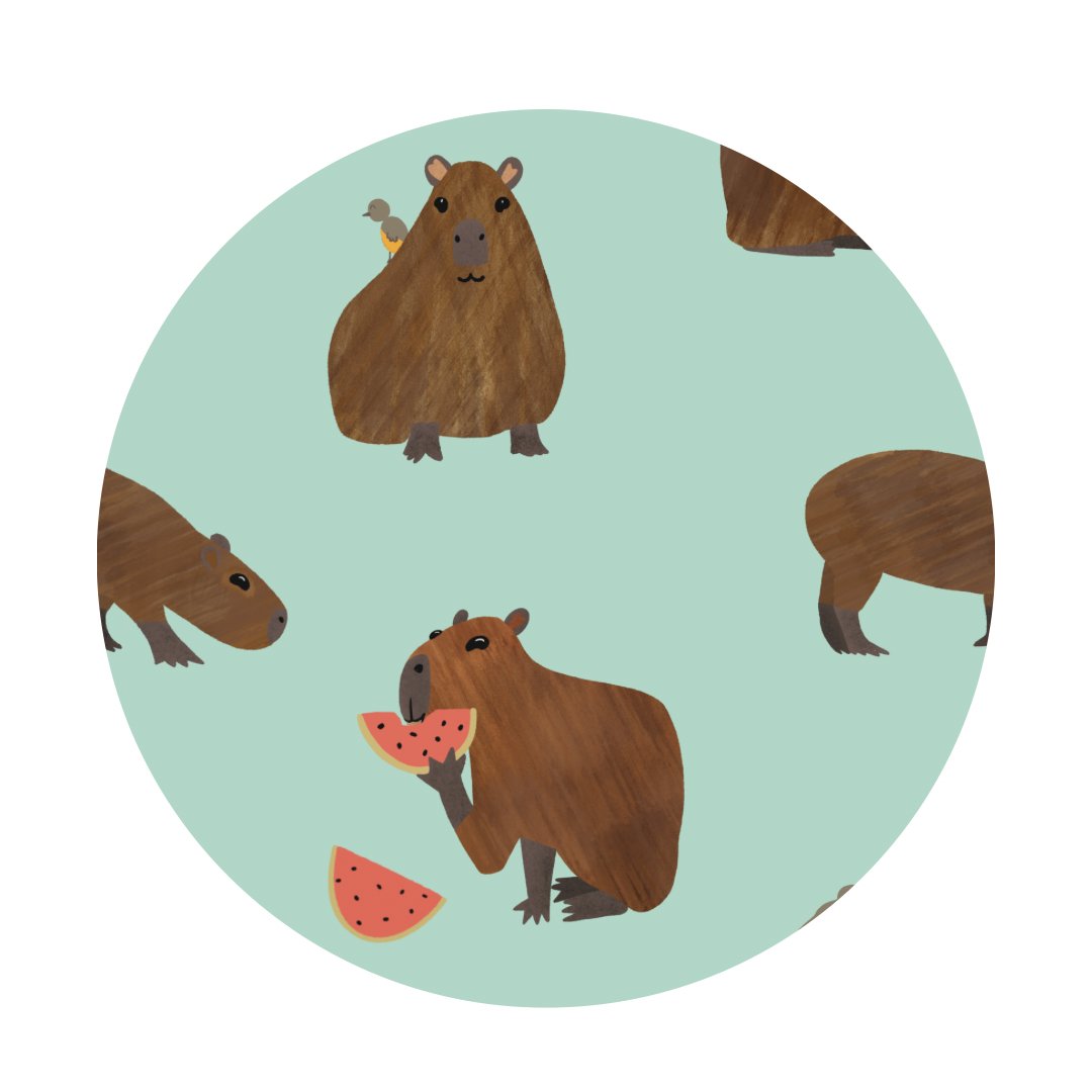 Capybara Kids Two-Piece Pajamas