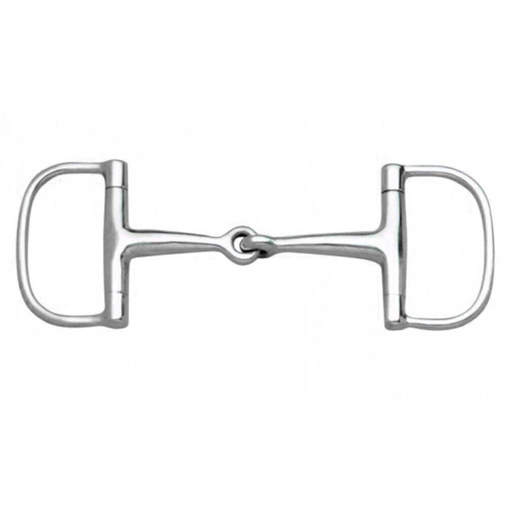 Centaur Metalab Jointed Barrel Dee Stainless Steel Jointed Horse Bit