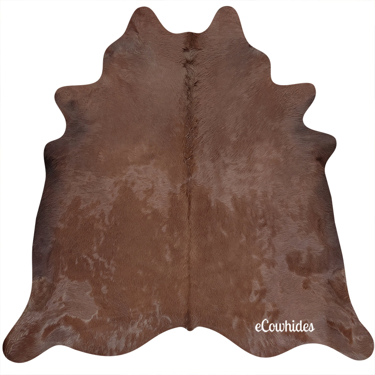 Chocolate Dyed Cowhide Rug