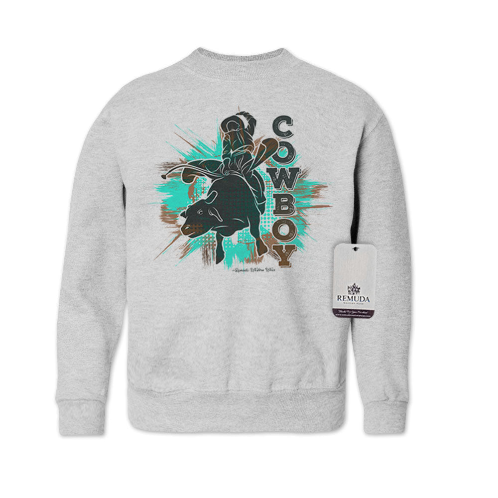 Cowboy Rodeo Bull Rider - Western Youth Sweatshirt