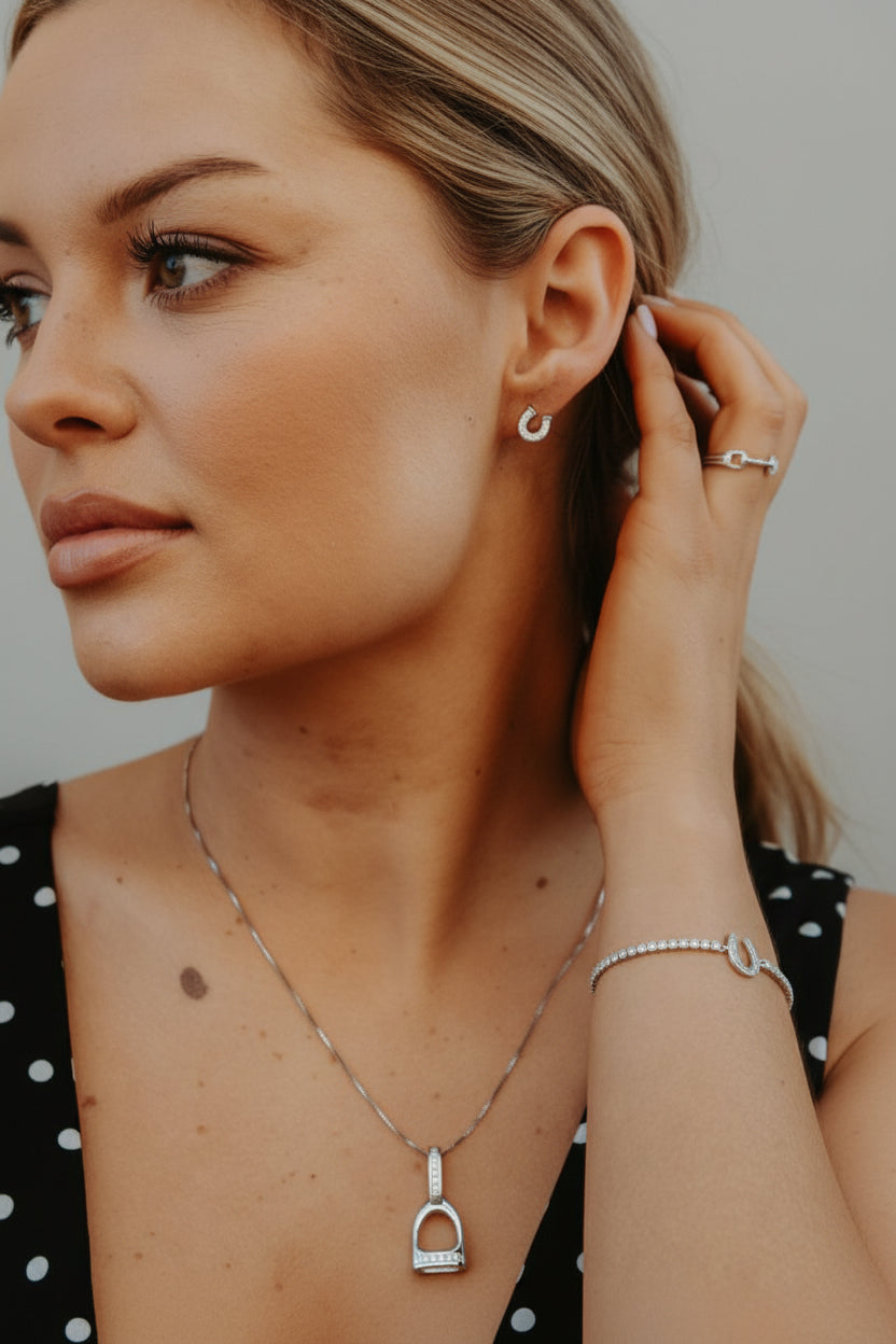 Cowgirl Luxe Horseshoe Earrings