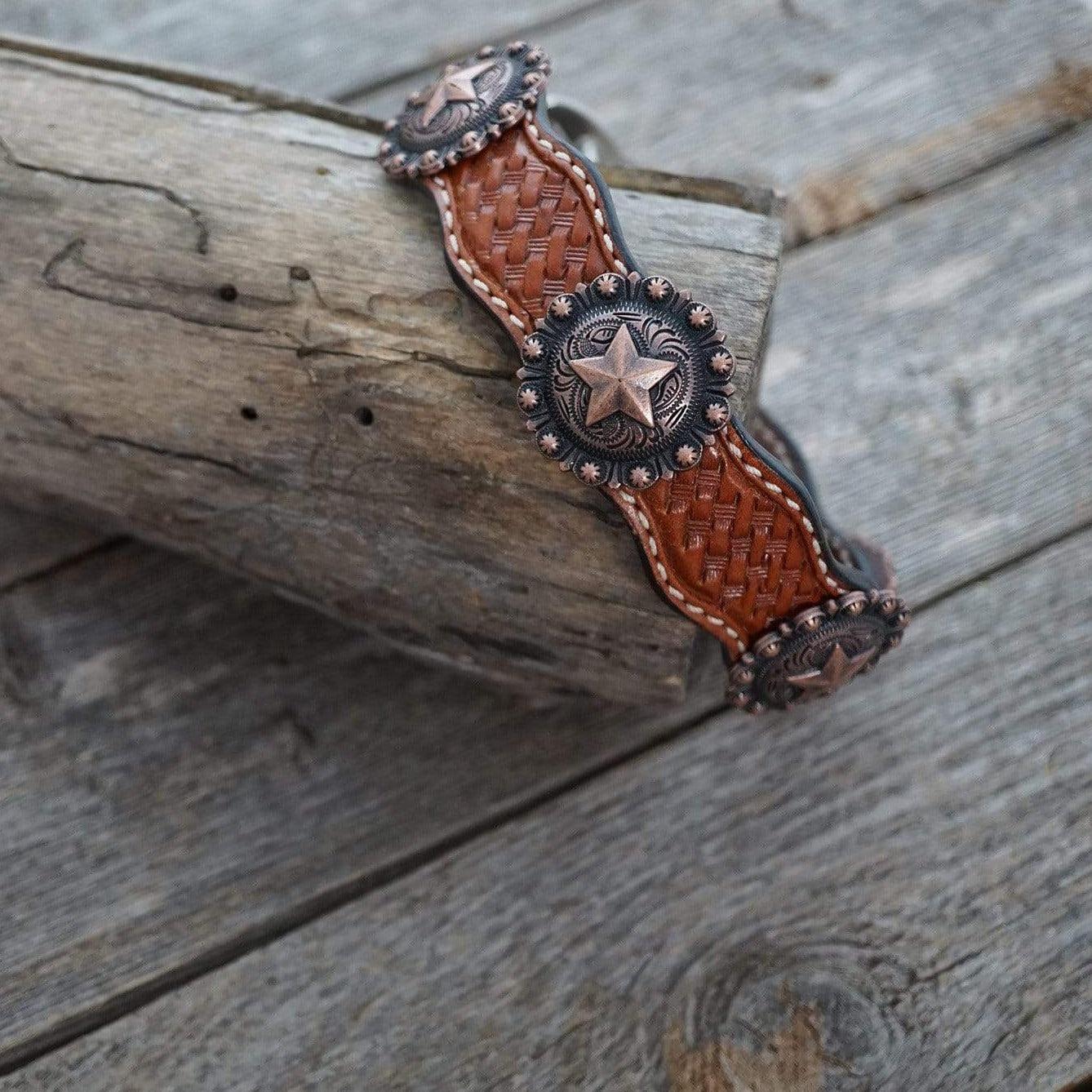 DC4 -Light Oil Leather Dog Collar W175L 12"to 22"