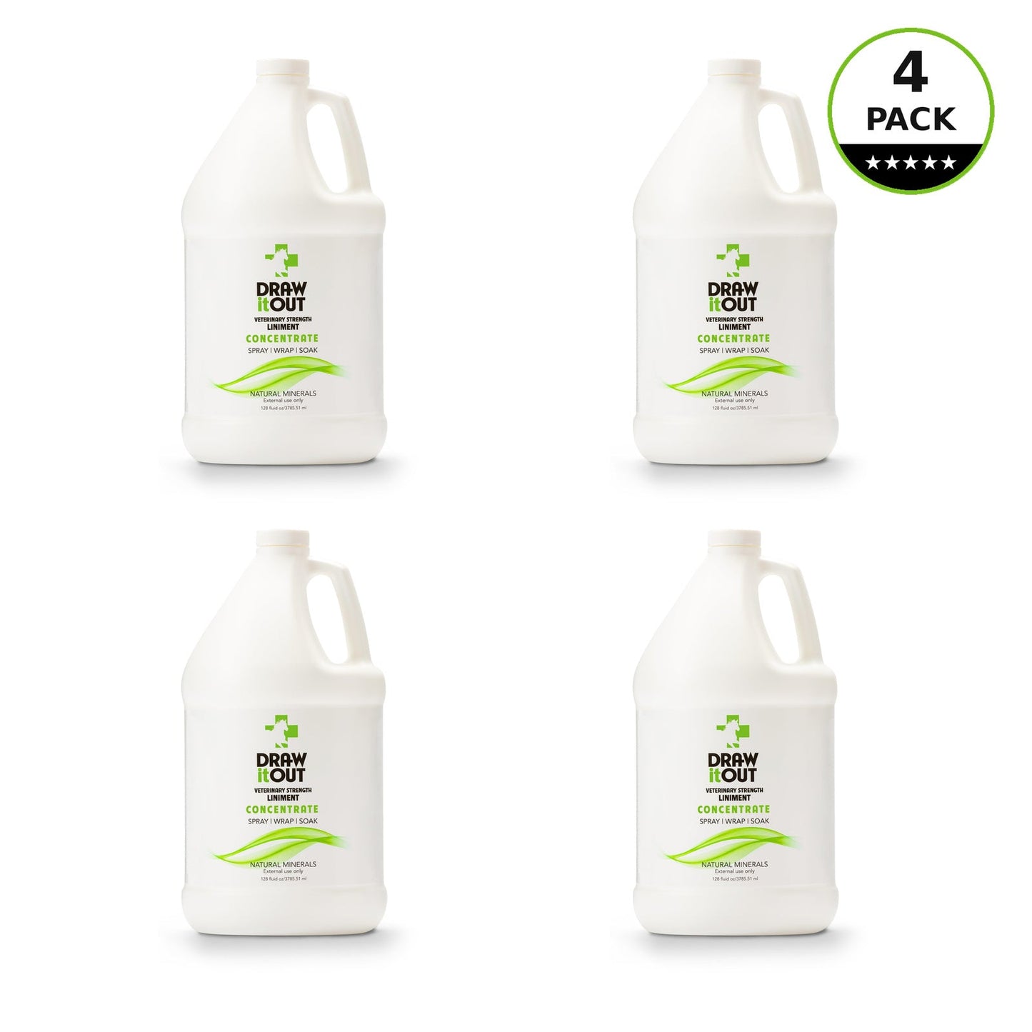 Draw It Out® 128oz Horse Liniment Concentrate | Gallon Refill