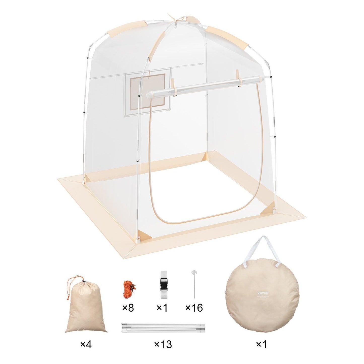 Clear Bubble Tent Instant Pop Up Shelter Weather Proof 1-2 Person Clear Bubble Tent