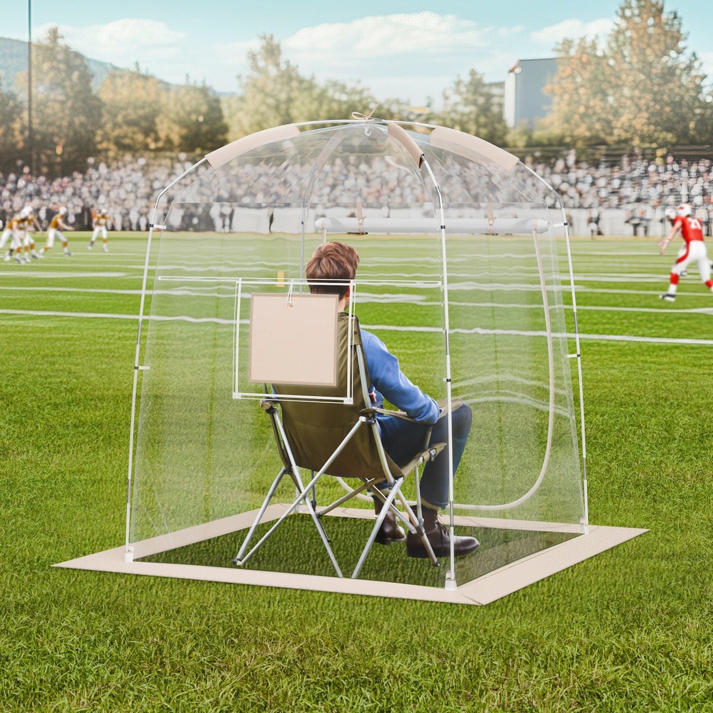 Clear Bubble Tent Instant Pop Up Shelter Weather Proof 1-2 Person Clear Bubble Tent