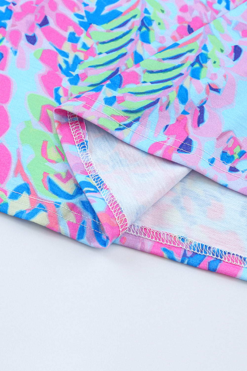 Watercolor Abstract Floral Print Tee