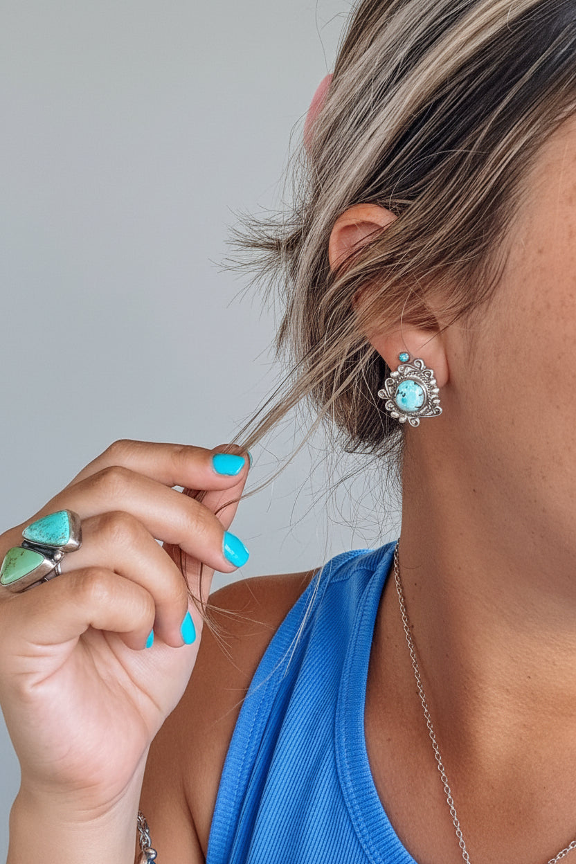 Ector Golden Hills Turquoise Earrings