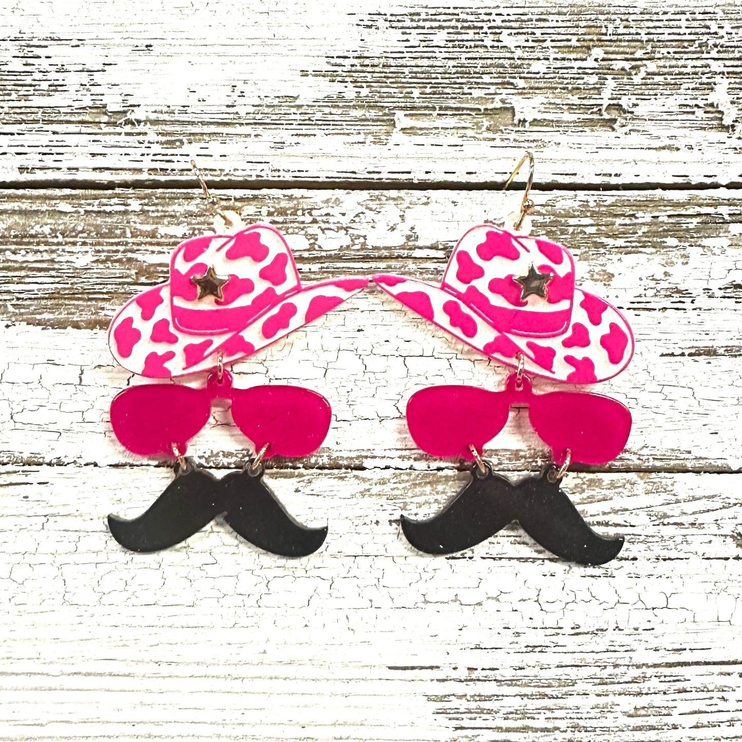 Cowgirl Hat Dangle Earrings