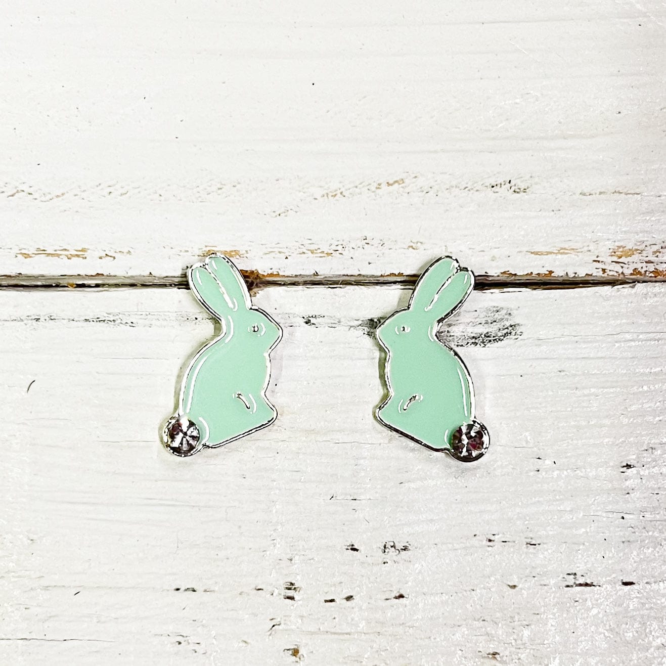 Mint Bunny Earrings
