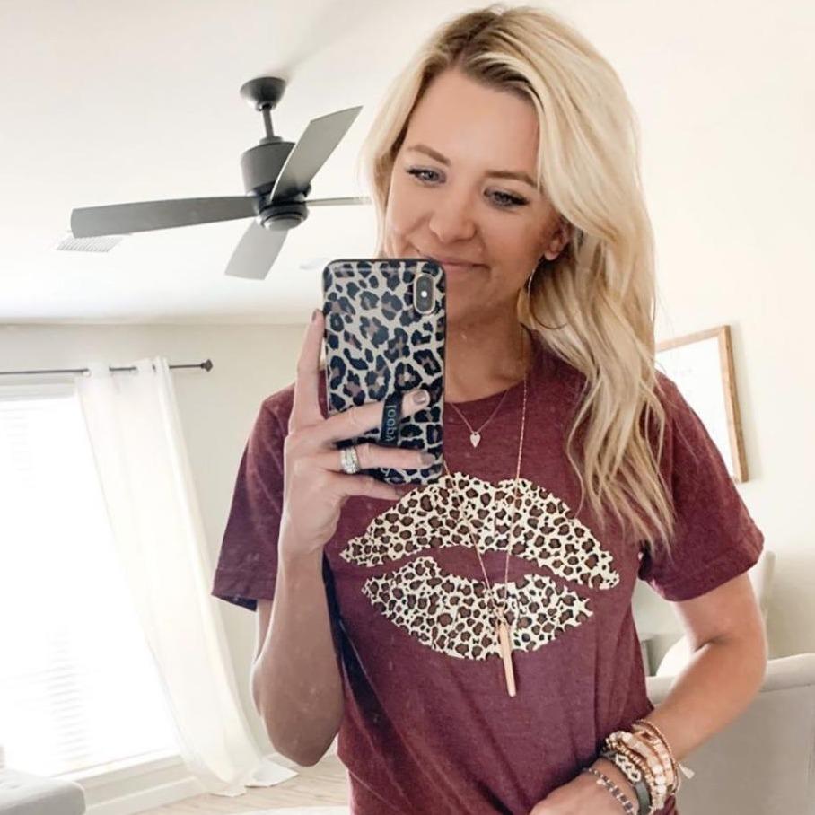 Leopard Lips Soft Graphic Tee