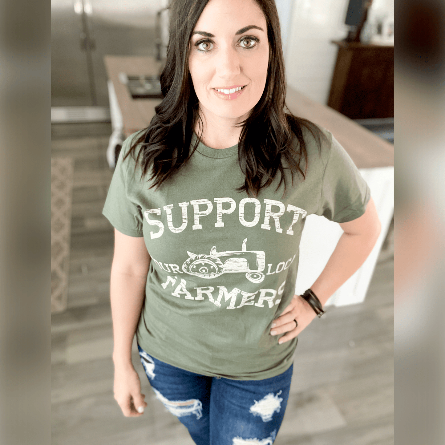 Support Your Local Farmers Graphic Tee