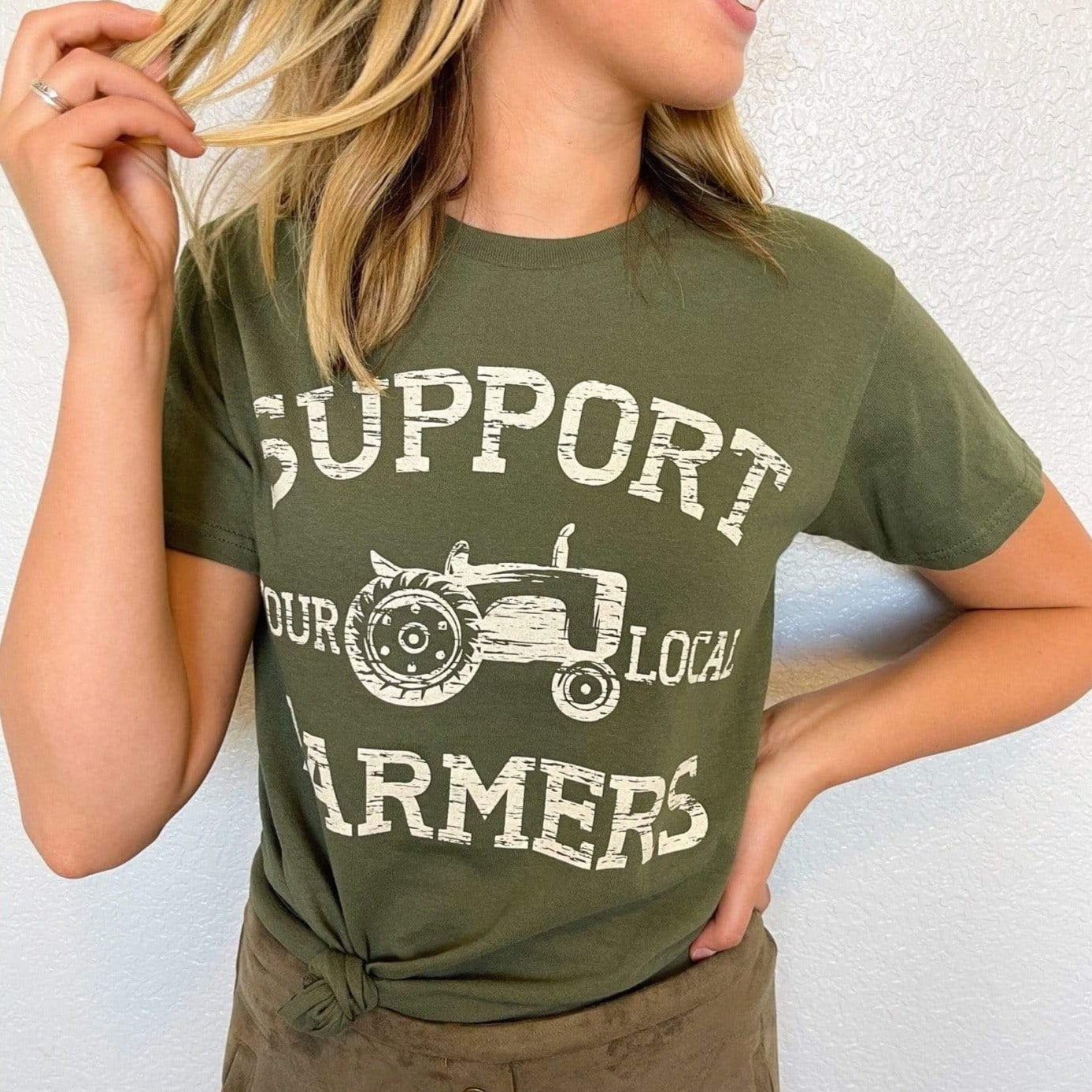 Support Your Local Farmers Graphic Tee