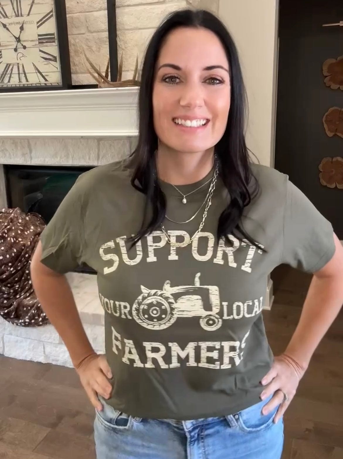 Support Your Local Farmers Graphic Tee