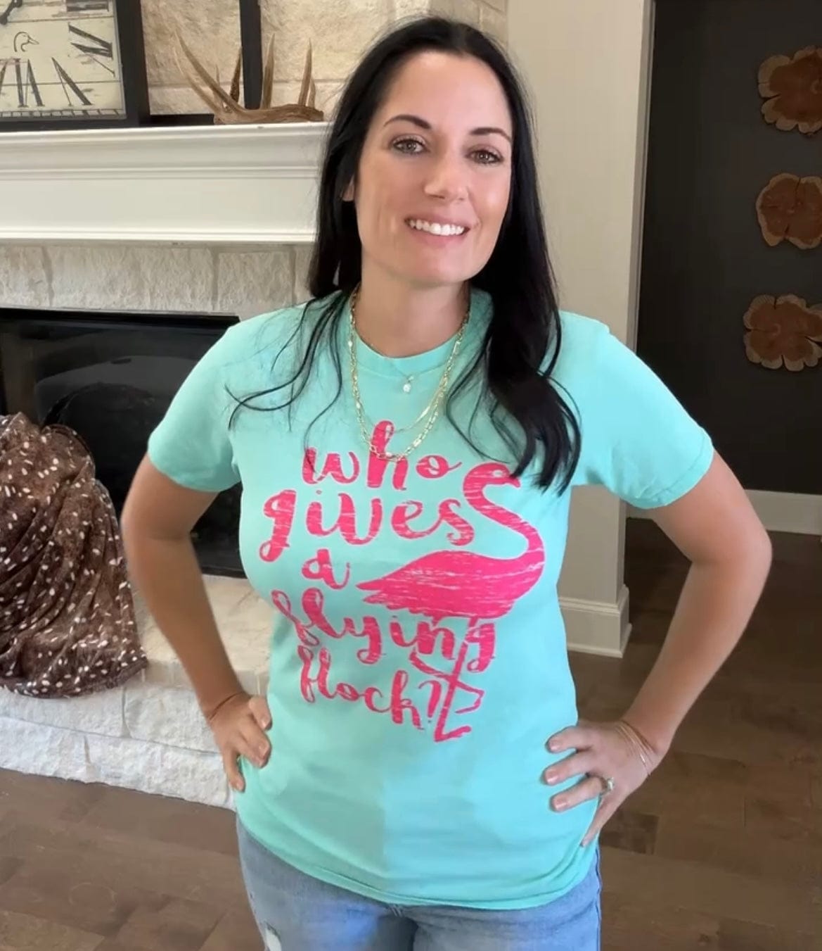 Who Gives A Flying Flock Graphic Tee