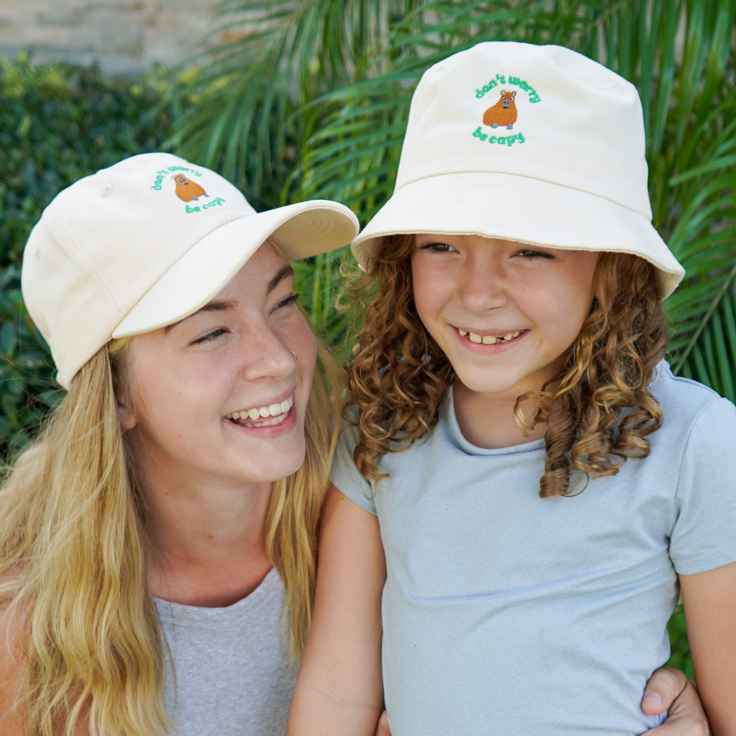 Family Matching 'Don't Worry, Be Capy' Embroidered Baseball Hat