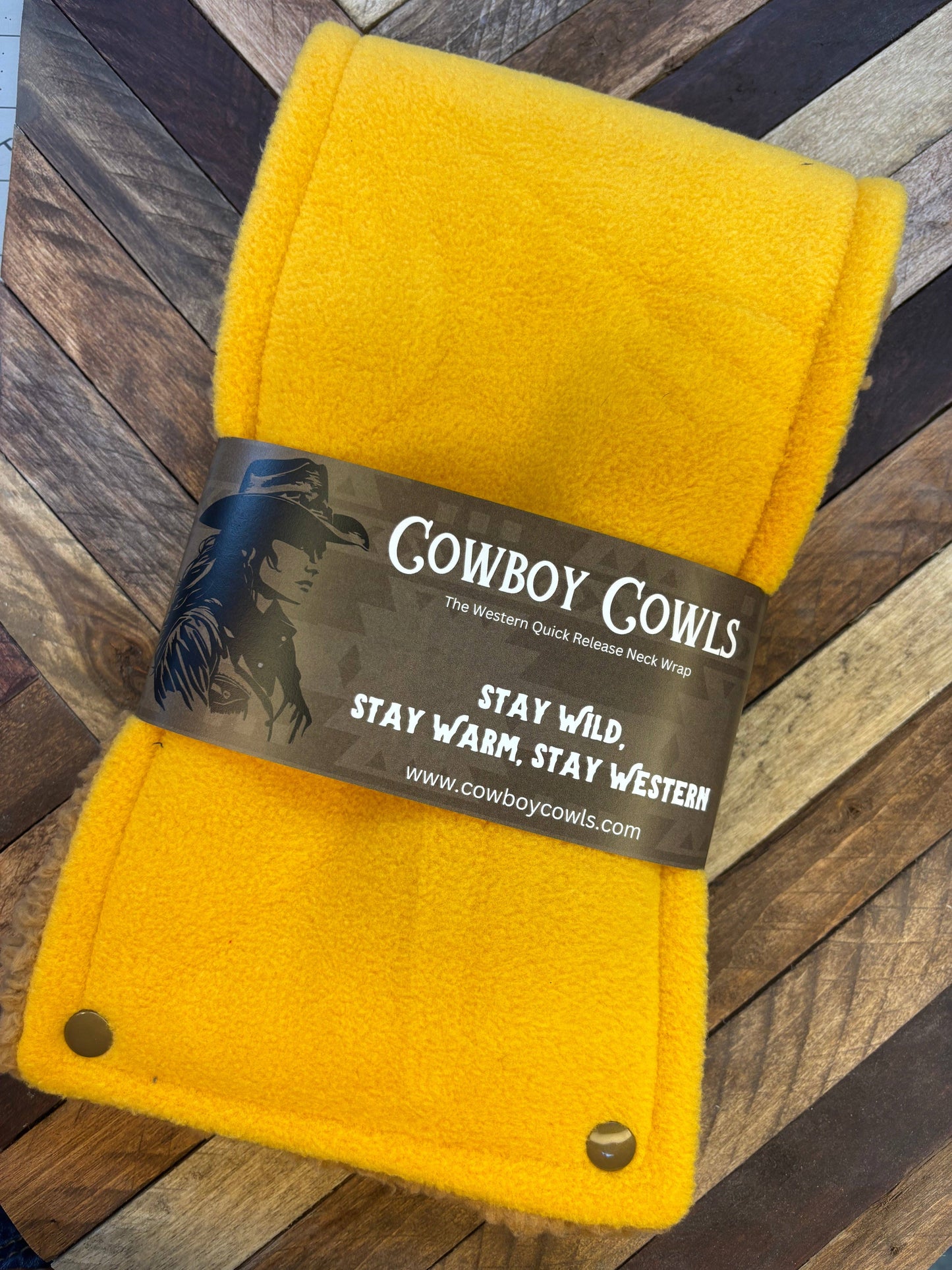 Sunflower yellow Cowboy Cowl