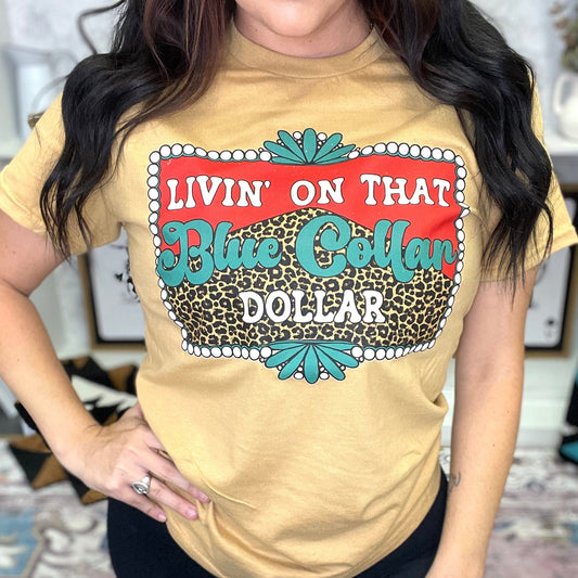 Blue Collar Dollar Graphic Tee
