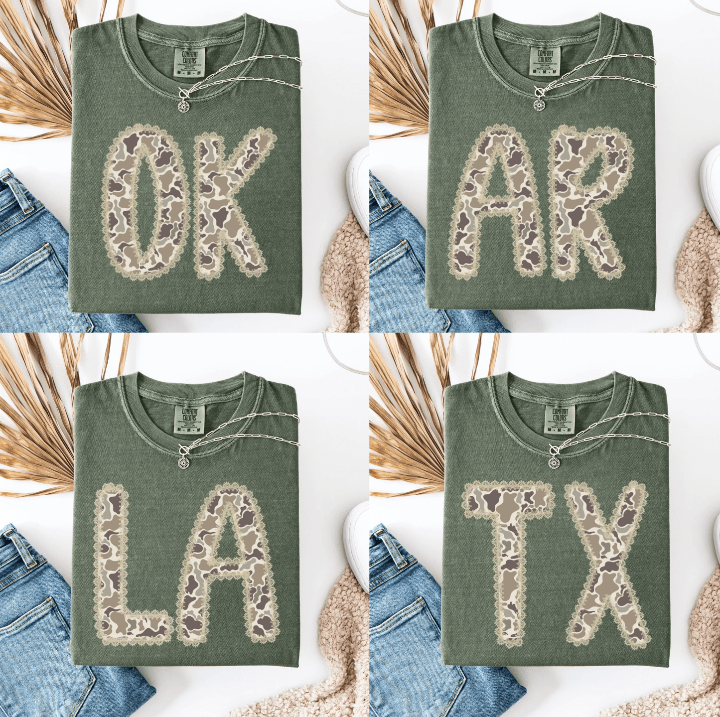 Custom Camo State Tee Graphic Tee