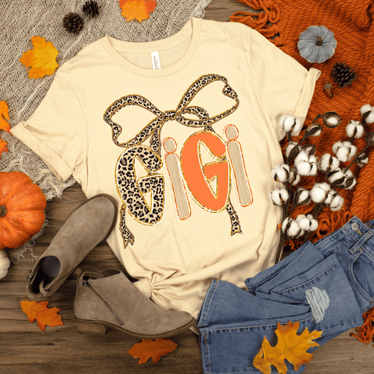 Gigi Leopard Bow Graphic Tee