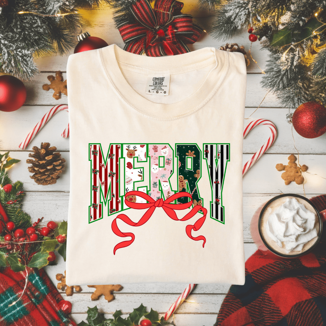 Merry Bow Graphic Tee