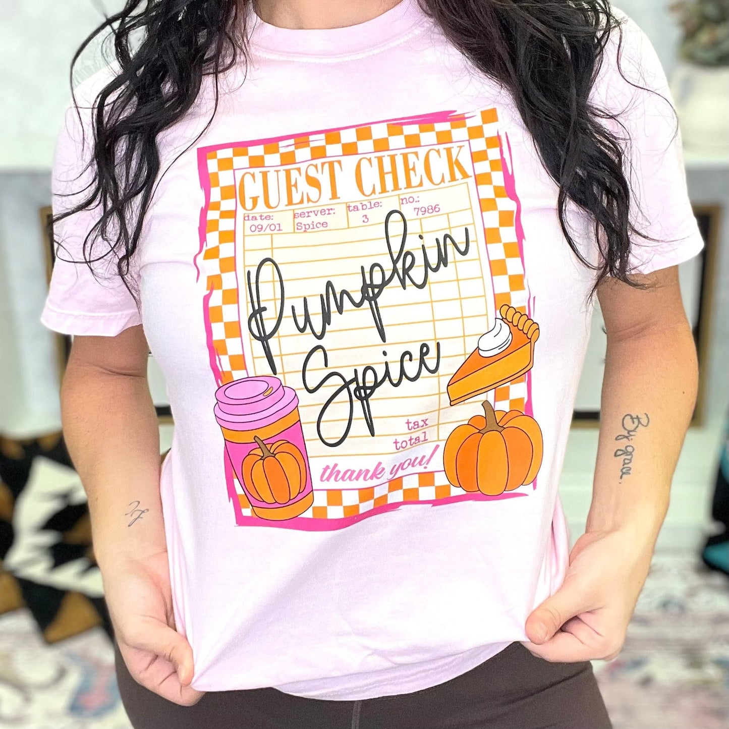 Pumpkin Spice Guest Check Graphic Tee