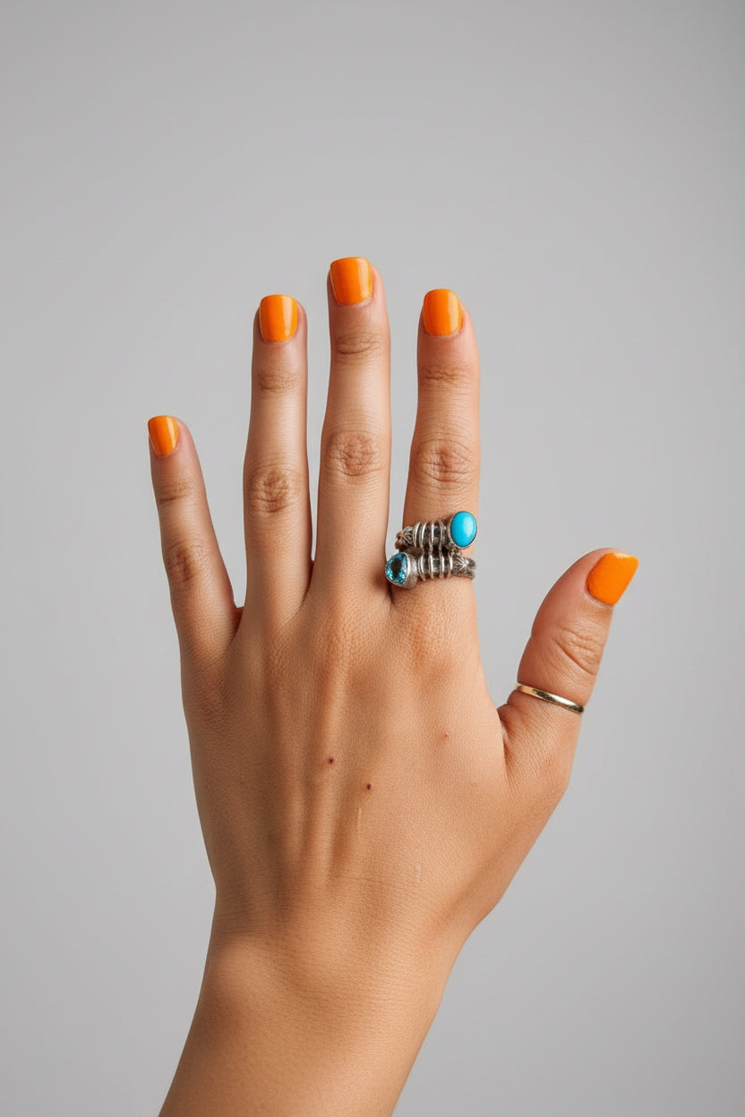 Fice Turquoise + Topaz Ring