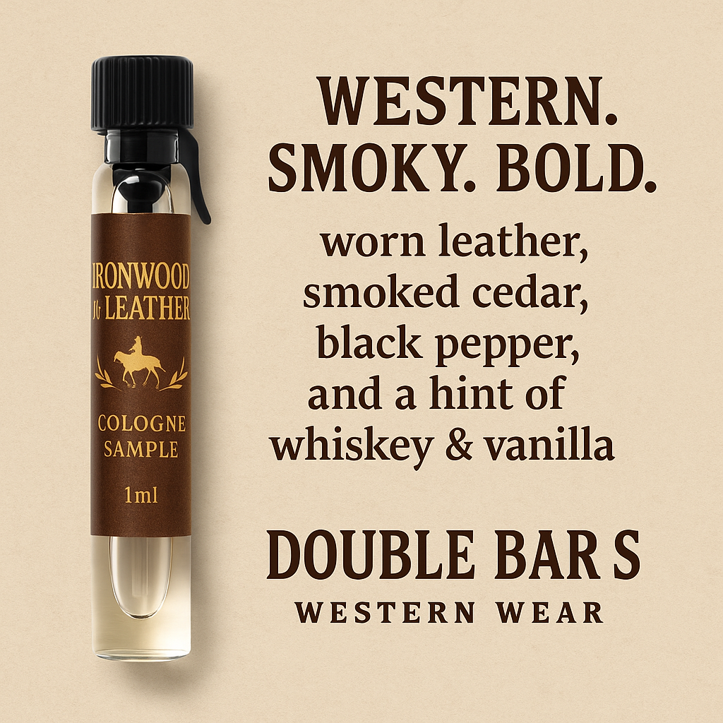Ironwood & Leather Men's Cologne | Western Cowboy Fragrance