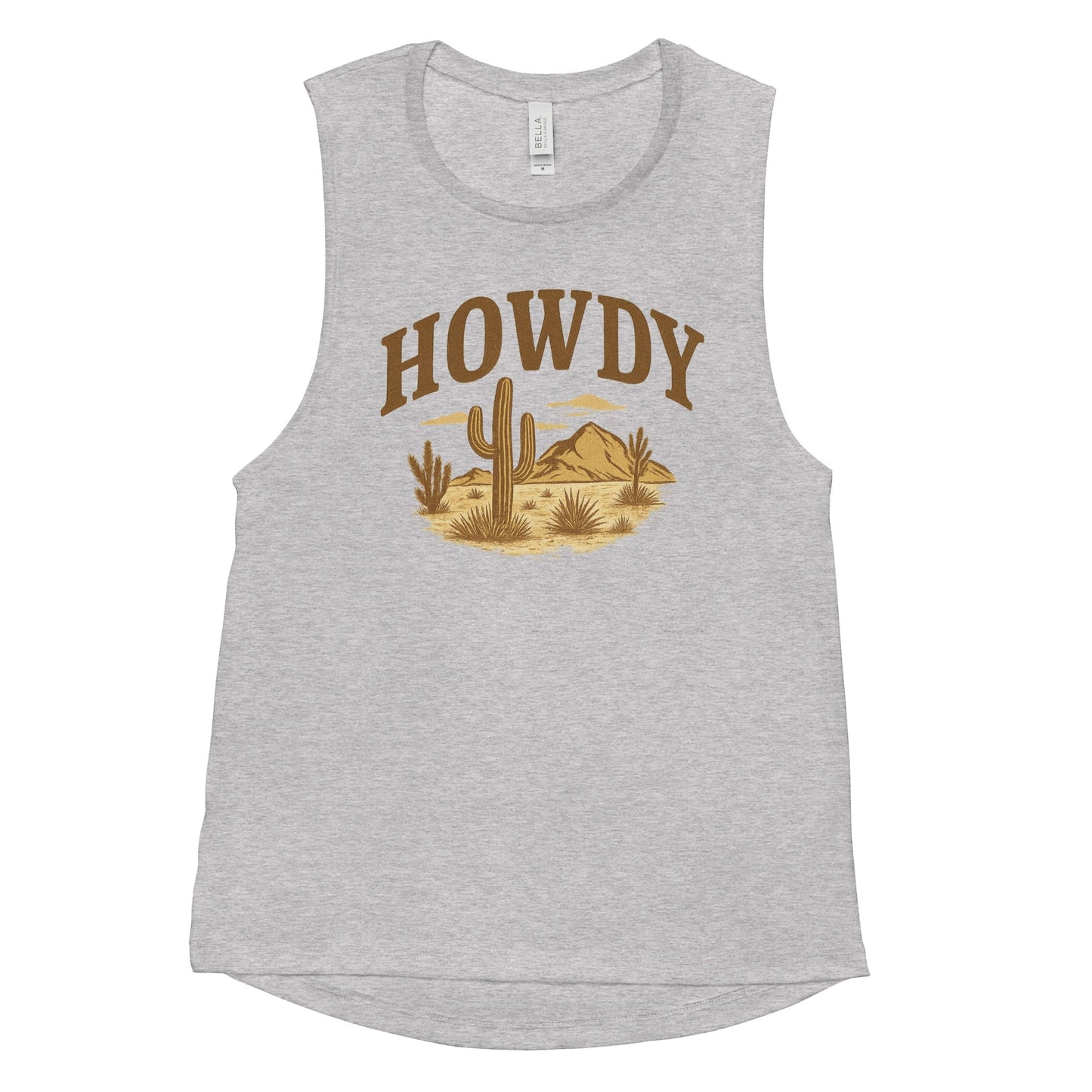 HOWDY Desert Scene Ladies’ Muscle Tank