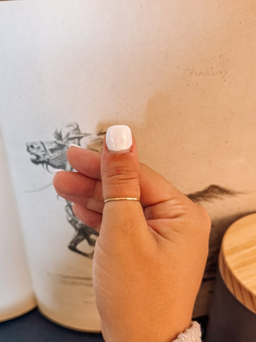 Gold - Hurst Hammered Stacker Ring