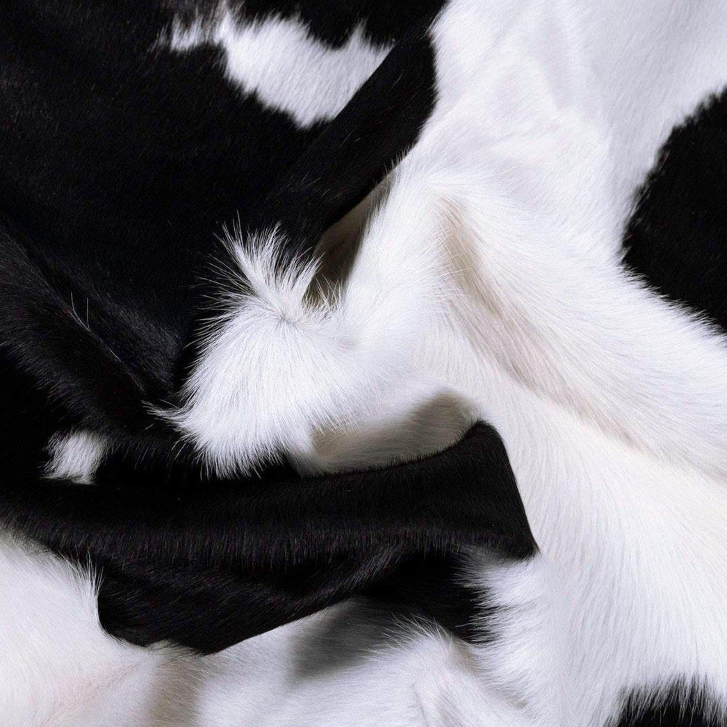Black and White Brazilian Cowhide Rug: XL