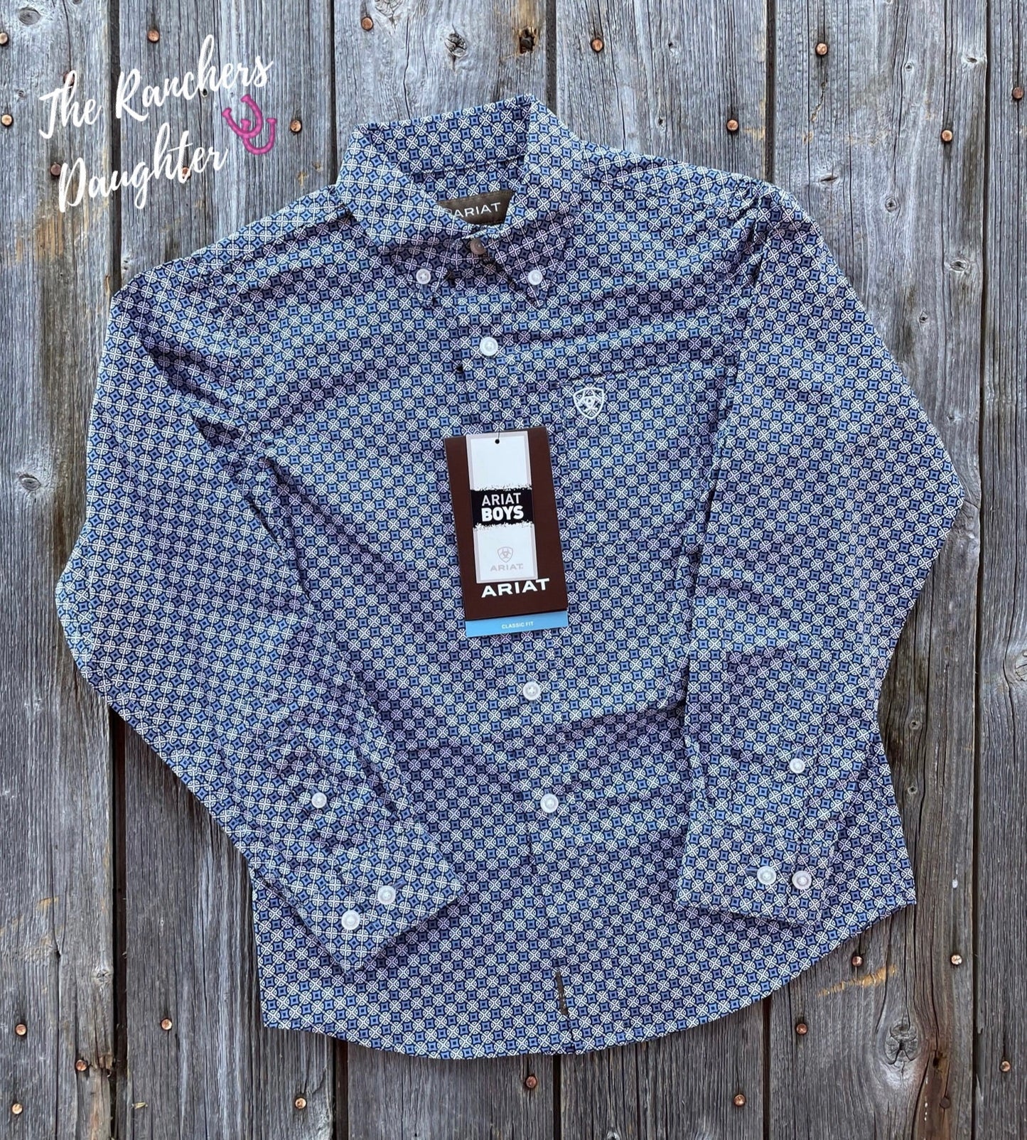 Ariat Boy’s Bo Classic Fit Shirt Western Shirt