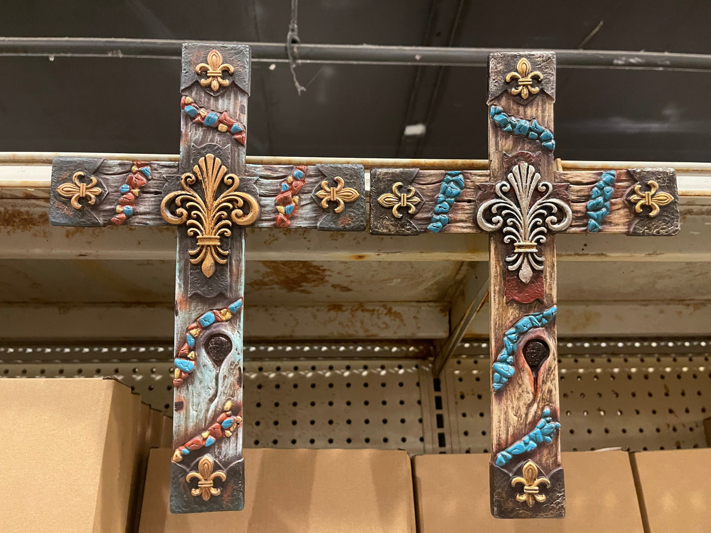 Fleur de Lys Cross Set