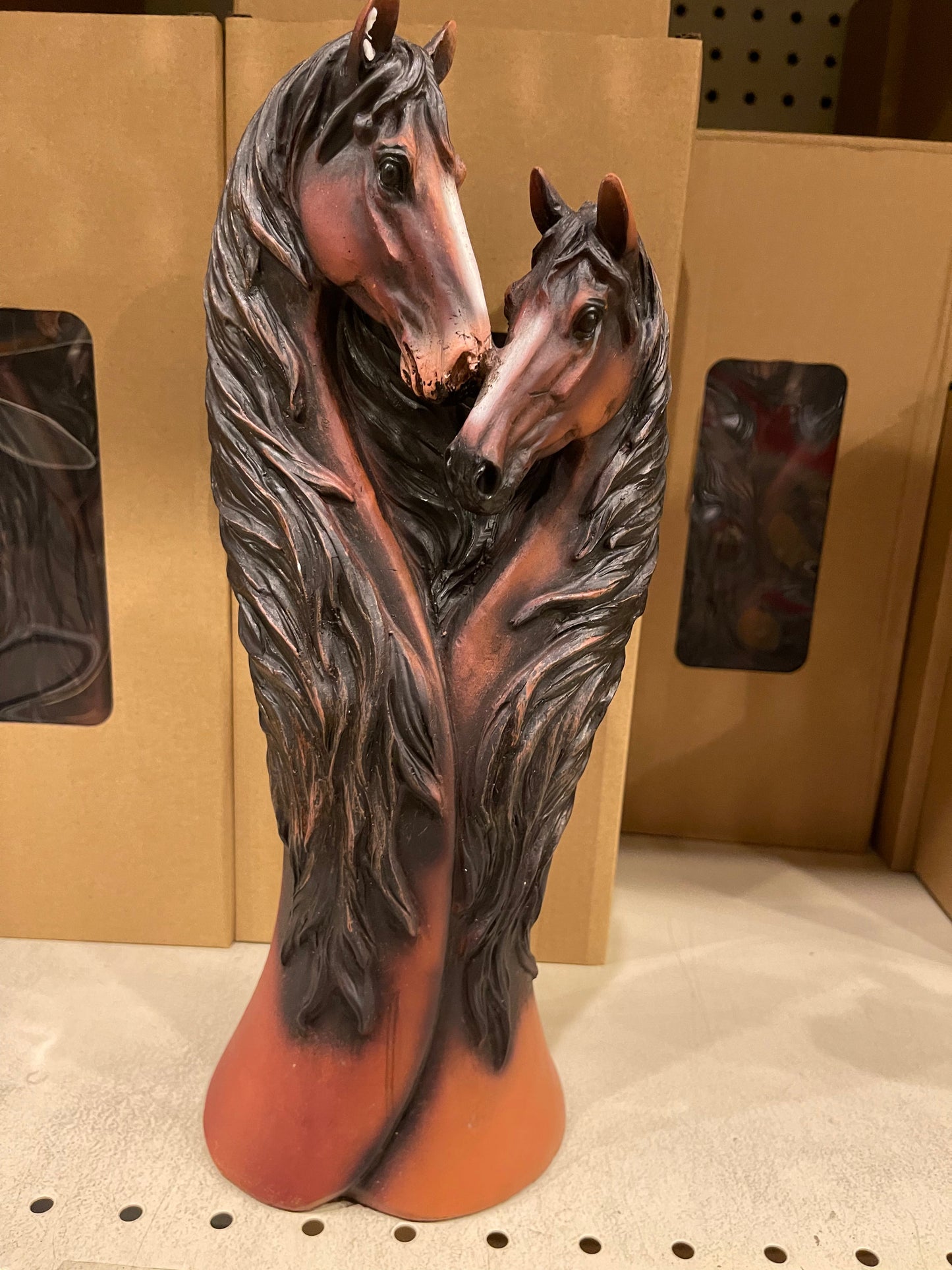 Double Horse Statue