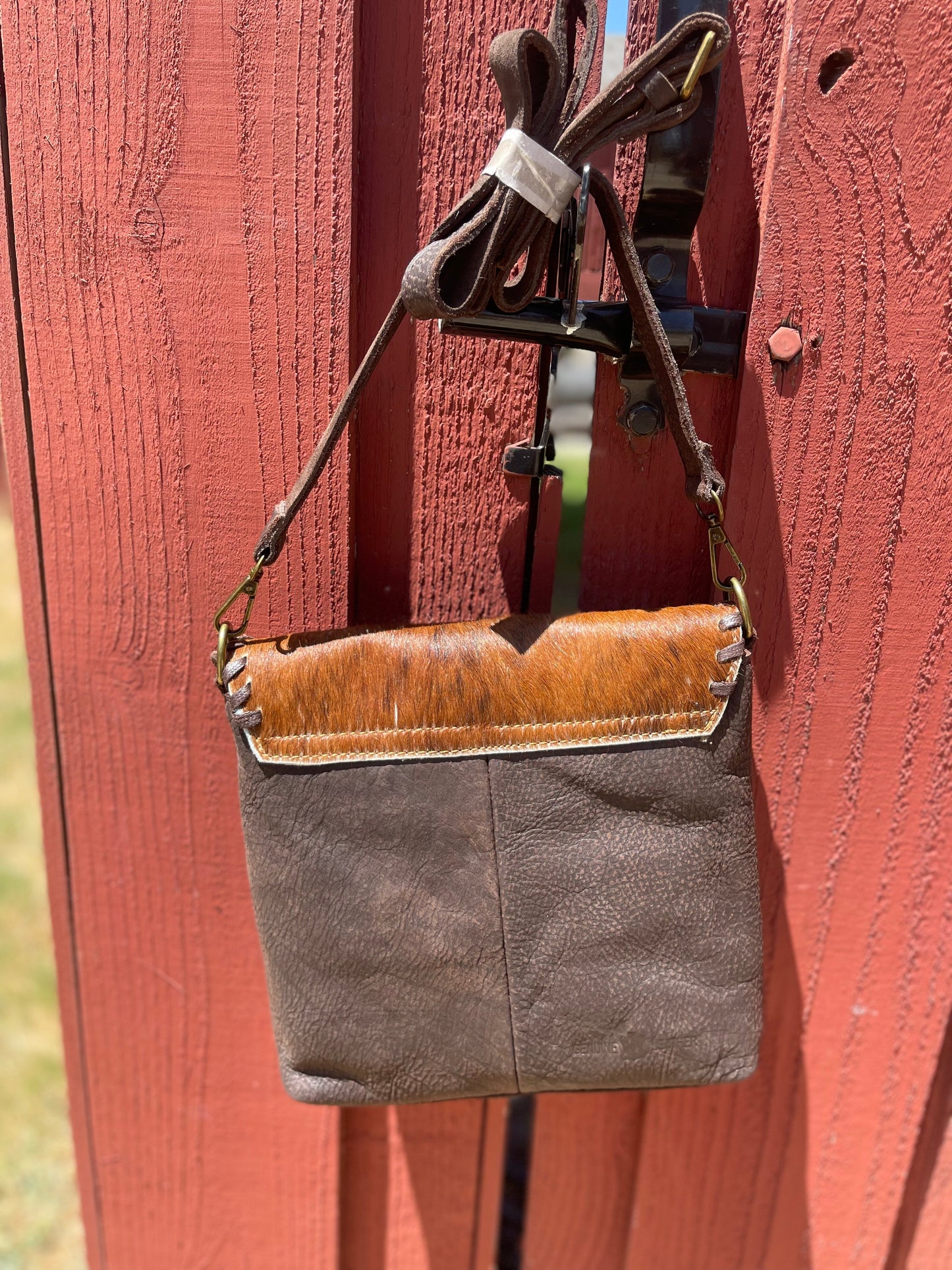 Turqouise Medallion Tooled Crossbody