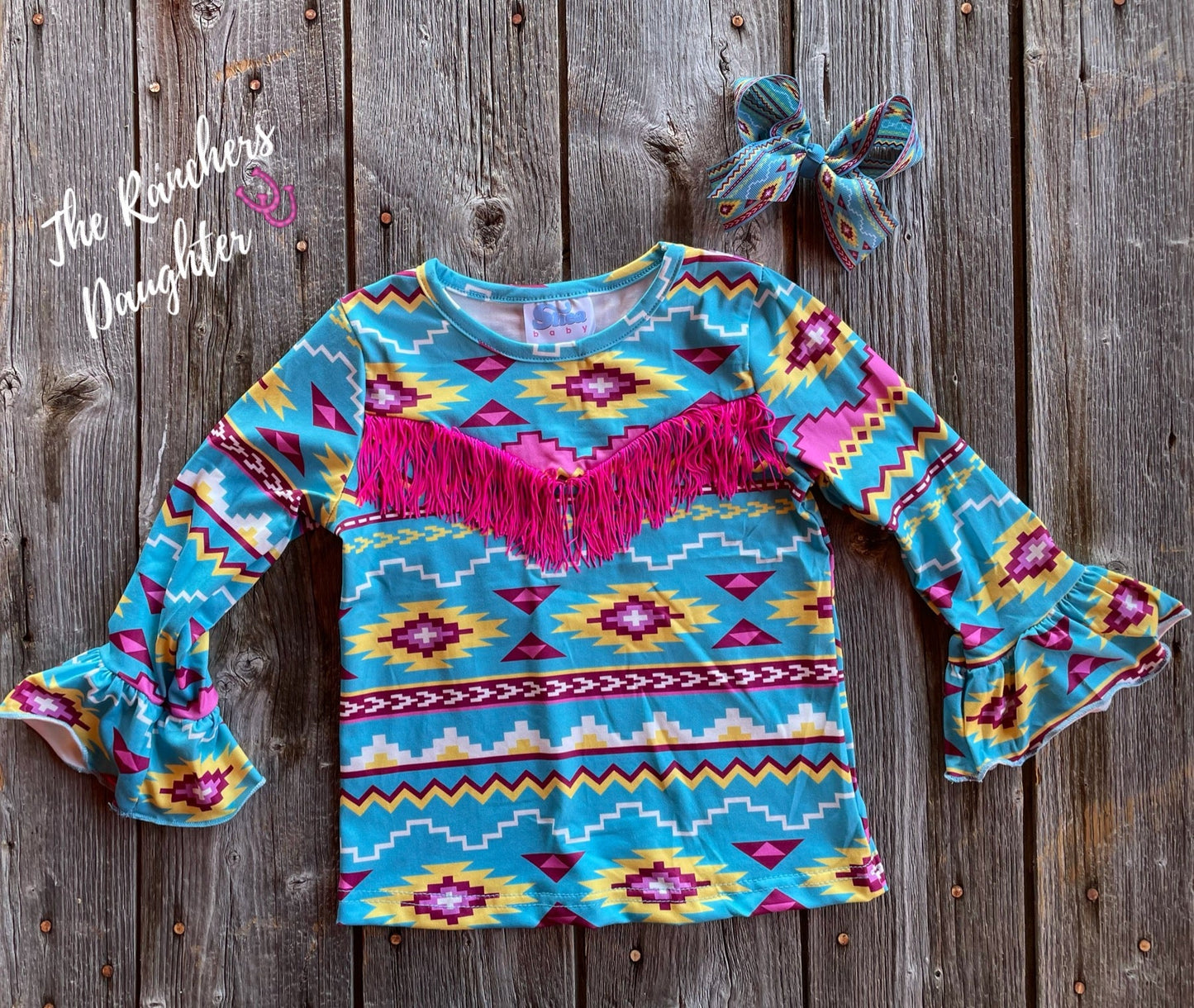 Shea Baby Longsleeve Aztec Top