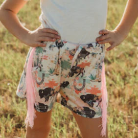 Shea Baby Wild Buffalo Fringe Shorts