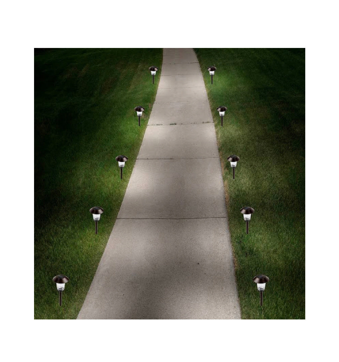 Member's Mark Solar LED Pathway Lights, Oil-Rubbed 12 Lumen (8 Pack)