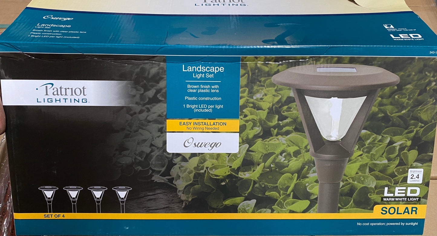 Patriot Oswego Solar Pathway Lights 6 Lumen 8-Pack