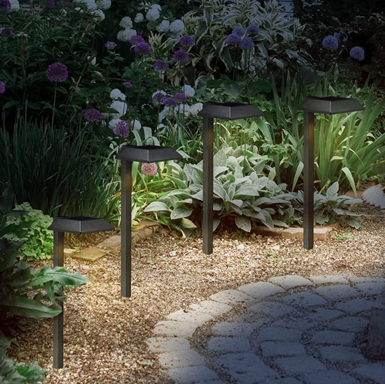 Energizer Solar LED Pathway Lights 30 Lumen Modern Down Light , 6-Pack