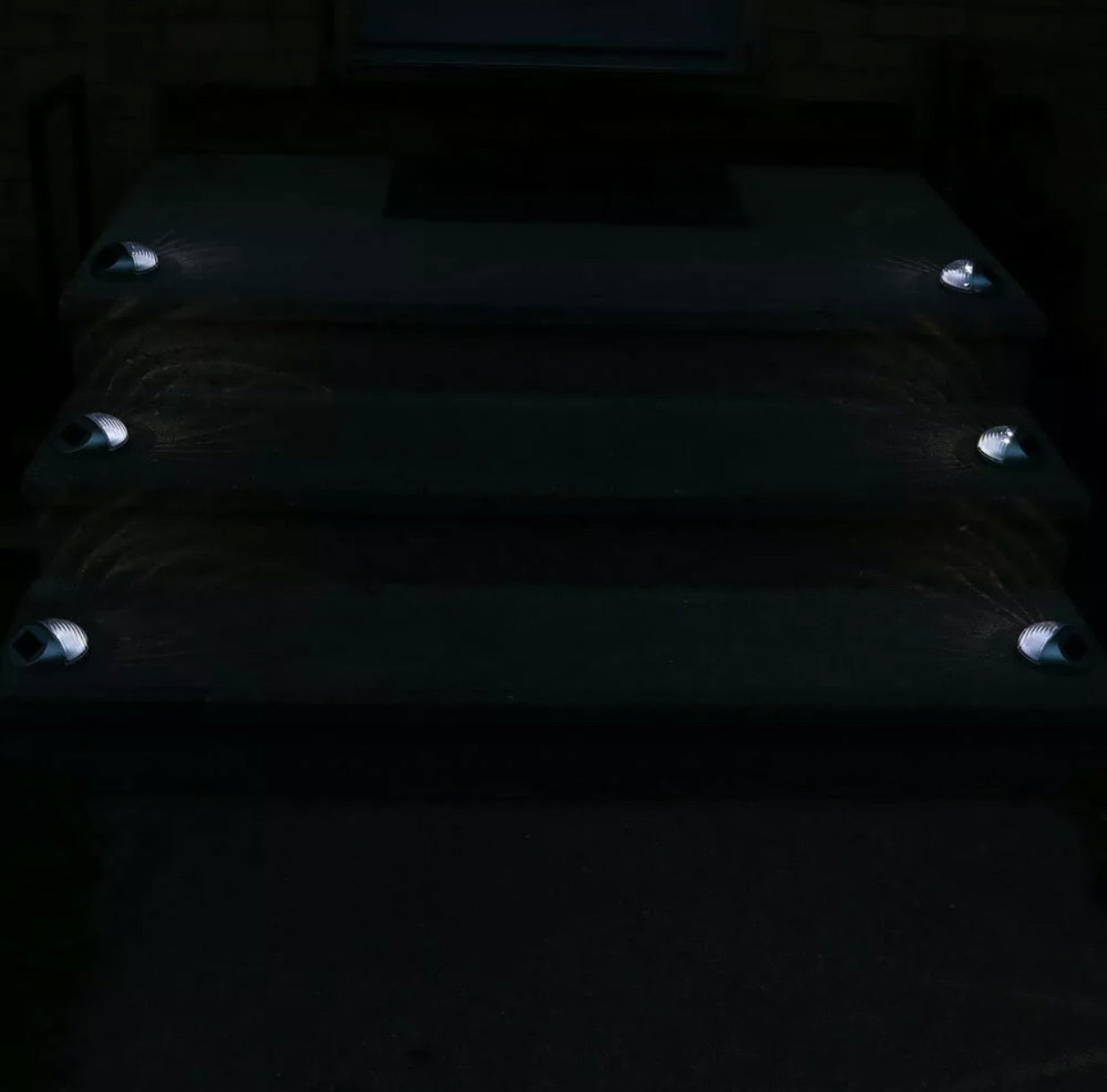 Living Accents Black Deck Solar Lights Powered LED Utility Light 4 Pack